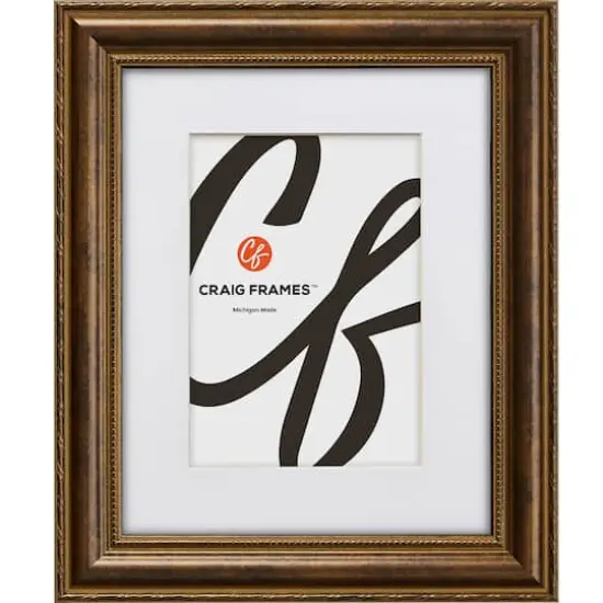 Craig Frames 4 Pack: Victoria Ornate Bronze Picture Frame with Mat {3}