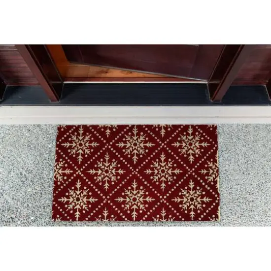 DII&reg; Snowflake Lattice Doormat {7}