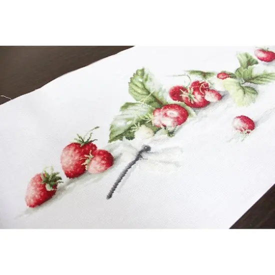 Luca-s Etude With Strawberries Counted Cross Stitch Kit {4}