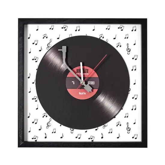 American Art Decor Framed Vinyl Wall Clock {8}