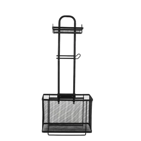 Bath Bliss Mesh Collection Matte Black Adjustable Bathroom Organizer {1}