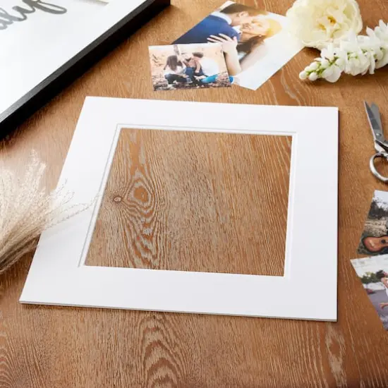 16" x 20" Double Mat by Studio D&eacute;cor&reg;, 11" x 14" Opening White/White {1}