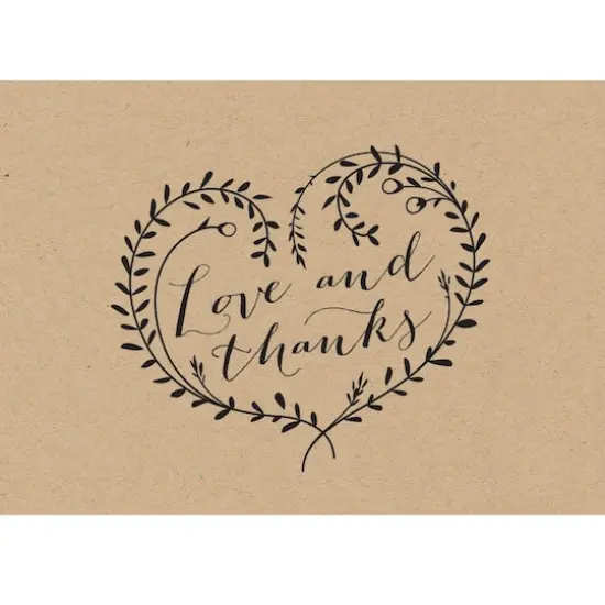 JAM Paper Rustic Blank Thank You Cards Set, 36ct. {6}