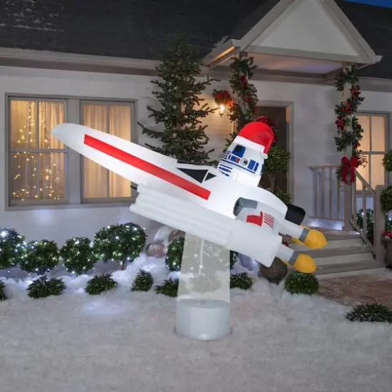 6ft. Airblown&reg; Inflatable Star Wars X-Wing with R2-D2 {4}