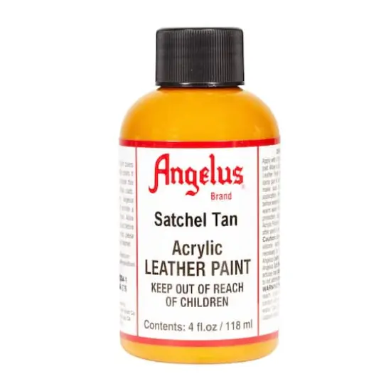 Angelus&reg; Acrylic Leather Paint, 4oz. Satchel Tan {1}