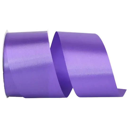 JAM Paper 2.5" x 50yd. Single Face Satin Allure Ribbon Grape {1}