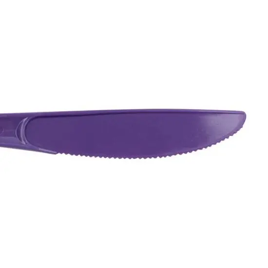 JAM Paper Premium Utensils Plastic Knives Party Pack, 48ct. Purple {5}