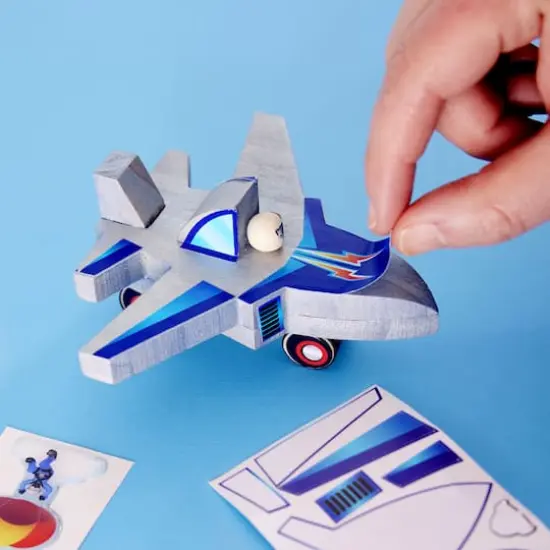 Creativity for Kids&reg; Buildeez!&trade; Ace Jet Plane Wooden Model Set {9}