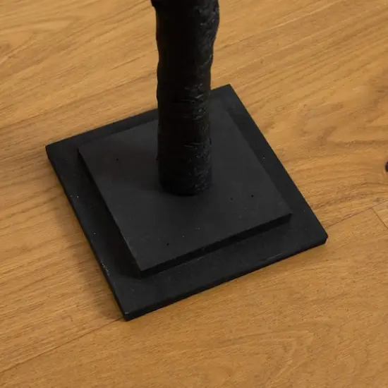 5ft. Pre-Lit Halloween Black Twig Artificial Tree with 240 Orange & Purple LED Lights {7}