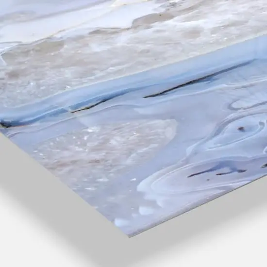 Designart 'Agate Stone Background Modern Rectangular Wall Clock {4}