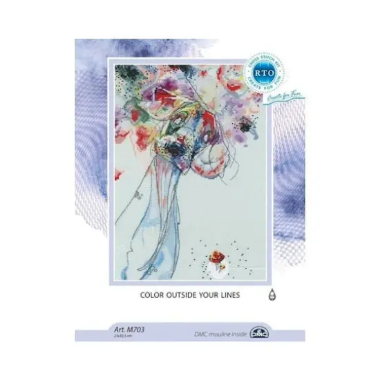 RTO Color Outside Your Lines Cross Stitch Kit {3}