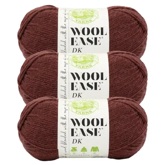 3 Pack Lion Brand&reg; Wool-Ease&reg; DK Yarn Cinnamon Stick {1}