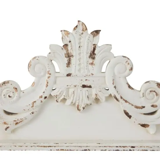 White Wood French Country Carved Wall Decor 14" x 39" x 3" {4}