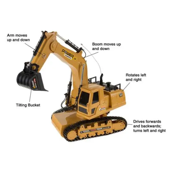 Toy Time Remote Control Excavator Bucket Truck {8}