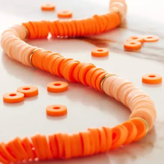 Polymer Clay Heishi Beads, 6mm by Bead Landing&trade; Orange {3}