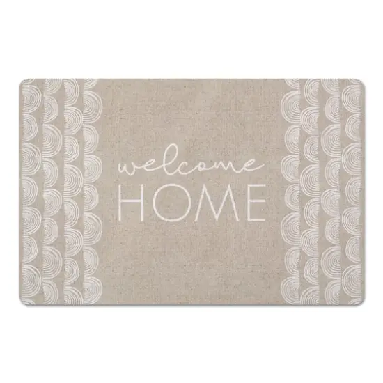 Welcome Home Half Moon 27" x 18" Floor Mat {4}