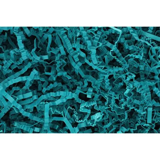 Essentials by Leisure Arts Crinkle Shred Box, 10lb. Teal {1}
