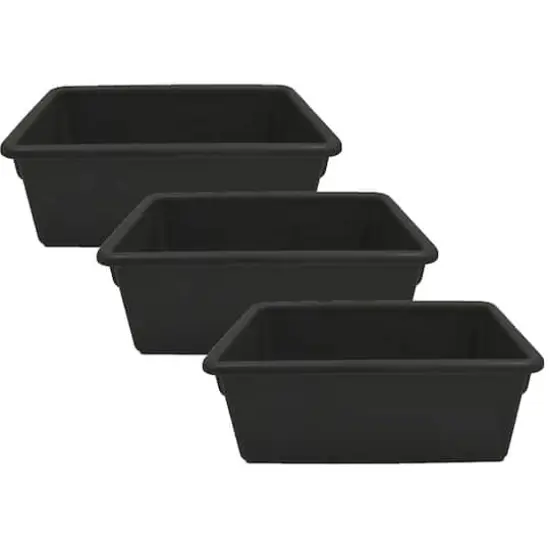 Jonti-Craft&reg; 5.3" Cubbie Tray, 3ct. Black {1}