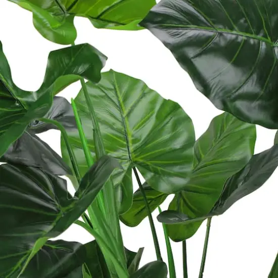 4 ft. Two-Tone Potted Wide Taro Leaf Plant {4}