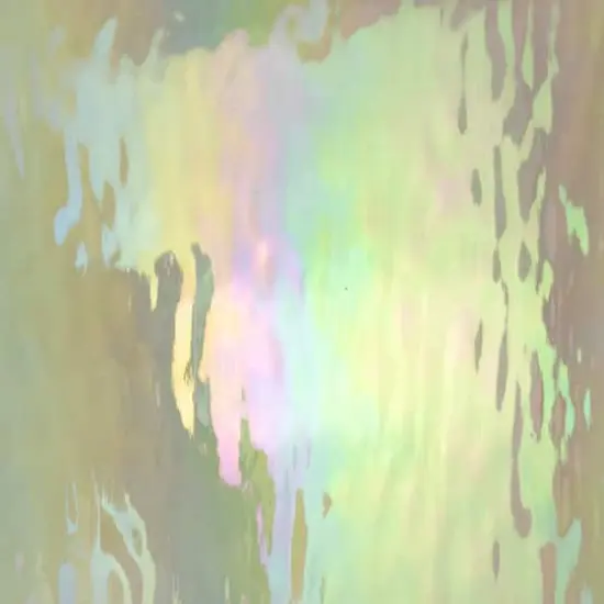 Oceanside Compatible&trade; 12" x 12" Clear Waterglass&reg; Fusible Iridescent Glass Sheet {3}