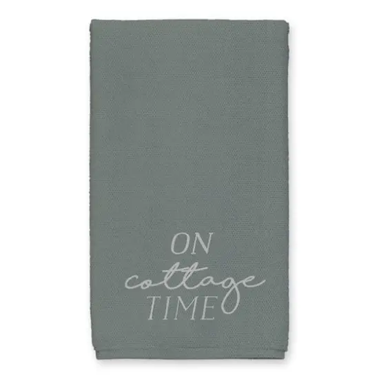 On Cottage Time Tea Towel Set Emerald {3}