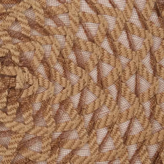 DII&reg; 15" Round Natural Dahlia Woven Placemat Set, 6ct. {5}