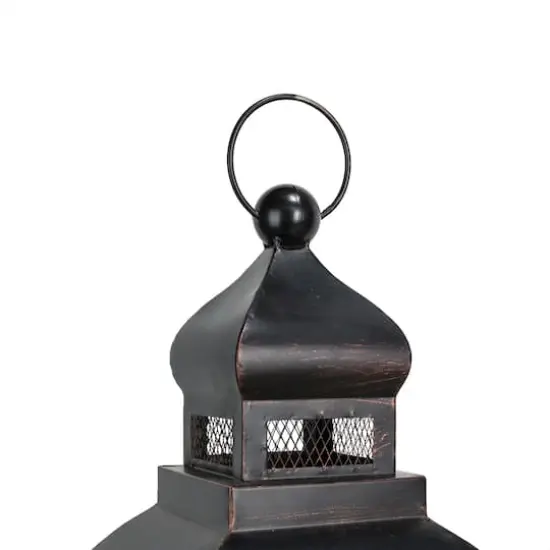 Modern Farmhouse Wooden Lantern Set, 28.5" & 20.5" {7}