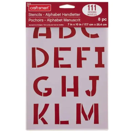 1.5" Handletter Alphabet Stencils by Craft Smart&reg; {3}