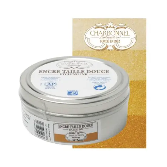Charbonnel Etching Ink, 200mL Raw Sienna {4}