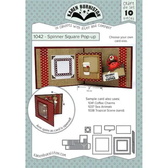 Karen Burniston Dies-Spinner Square Pop-Up {3}