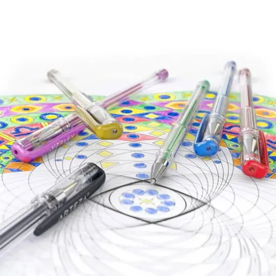Arteza&reg; 14 Color Metallic Gel Pen Set {5}