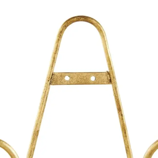 Gold Metal Scroll Hanging Wall Rack Display Easel Set {7}