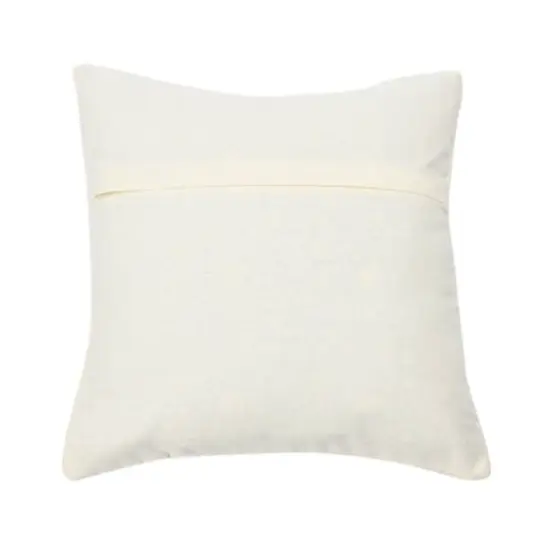 Hello Honey® 20" Square Quilted Velvet Pillow Cover with Channel Stitch White {6}