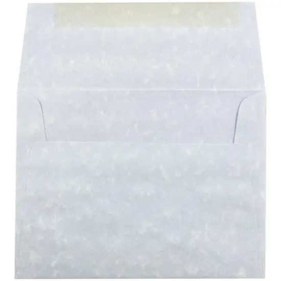 JAM Paper 4.75" x 6.5" Parchment Invitation Envelopes, 50ct. Blue Recycled {4}