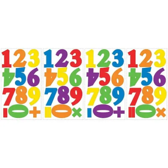 RoomMates Numbers Primary Peel & Stick Wall Decals {1}