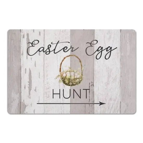 Easter Egg Hunt Basket Mat 27" x 18" Floor Mat {1}