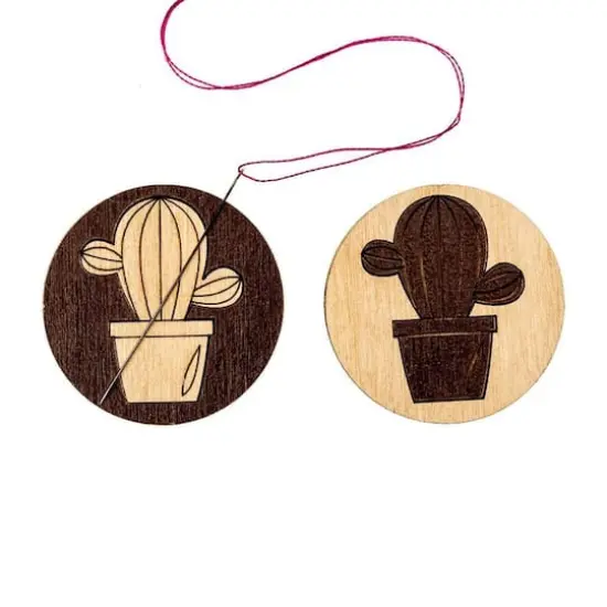 Wonderland Crafts Cactus Double-Sided Magnetic Needle Holder {1}
