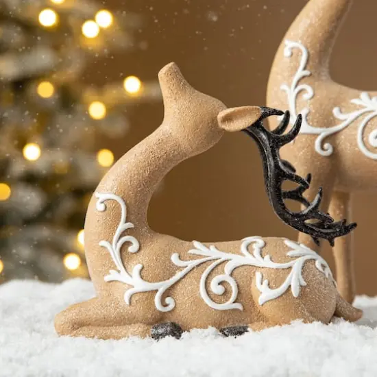 Glitzhome&reg; Reindeer Table D&eacute;cor Set {5}