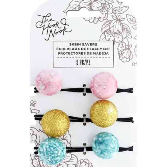 American Crafts&trade; The Hook Nook Elastic Marble Skein Savers {1}