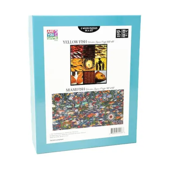 Wooden Jigsaw Puzzle Set - Yellow Fish & Miami Fish: 413 Pcs {3}