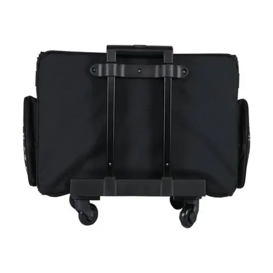 Everything Mary Black Floral 4-Wheel Collapsible Deluxe Sewing Machine Storage Case {5}