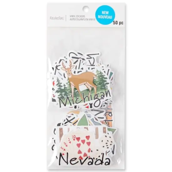 50 States Vinyl Stickers by Recollections&trade; {7}