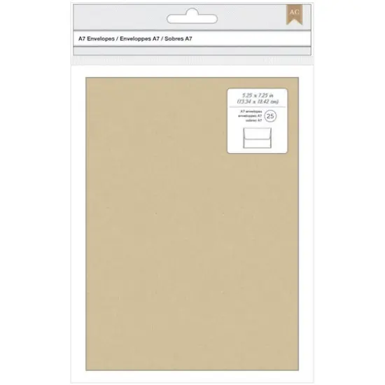 American Crafts&trade; A7 Kraft Envelopes, 25ct. {3}