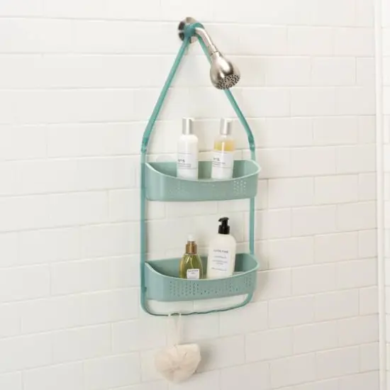 Bath Bliss 2 Way Convertible Shower Caddy Seaglass {1}