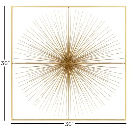 CosmoLiving by Cosmopolitan Gold Iron Modern Wall D&eacute;cor {7}