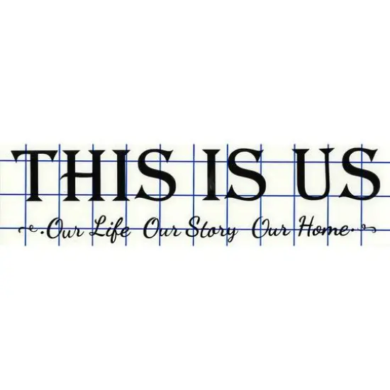 Leisure Arts&reg; Vinyl Matte Black This Is Us Decal {1}