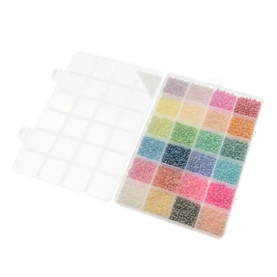 8/0 Pastel Glass Seed Beads, 10.5oz. by Bead Landing&trade; {4}