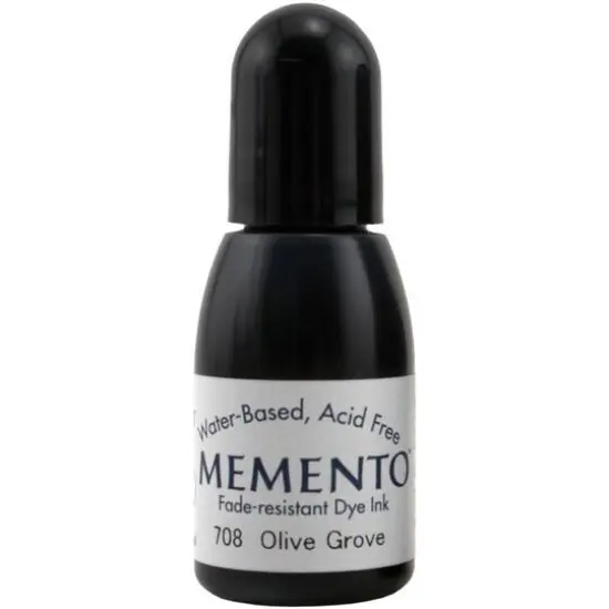 Memento Dye Ink Refill, 0.5oz. Olive Grove {1}
