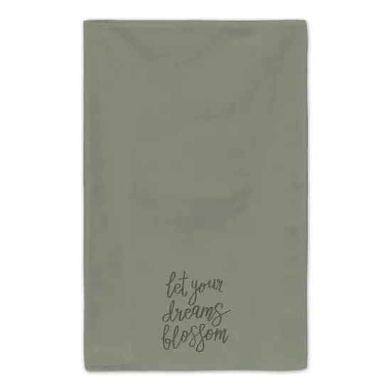 Let Your Dreams Blossom Tea Towel Set Green {5}