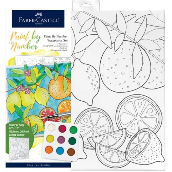 Faber-Castell Produce Paint by Number Watercolor Set {1}